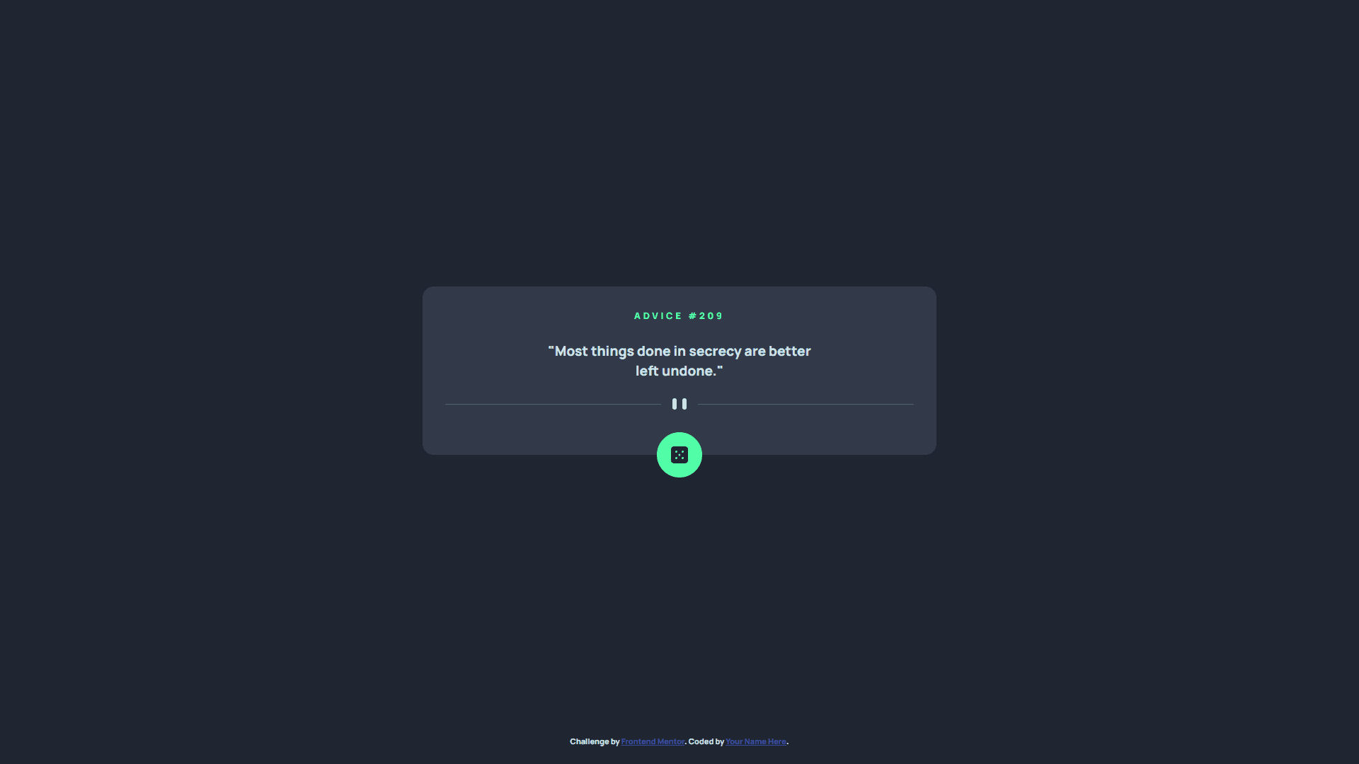 Advice Generator App