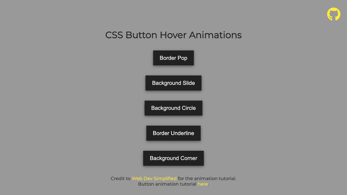CSS Button Animations