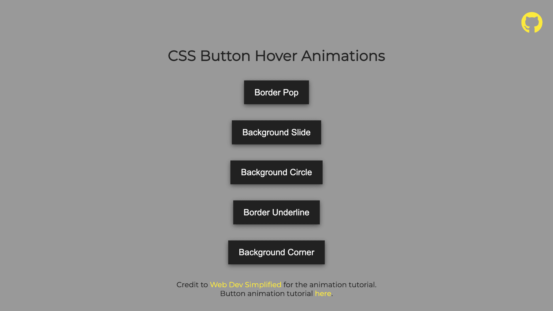 CSS Button Animations
