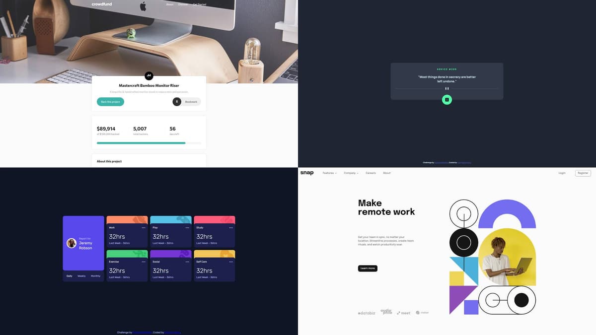 Frontend Mentor Demo Collection